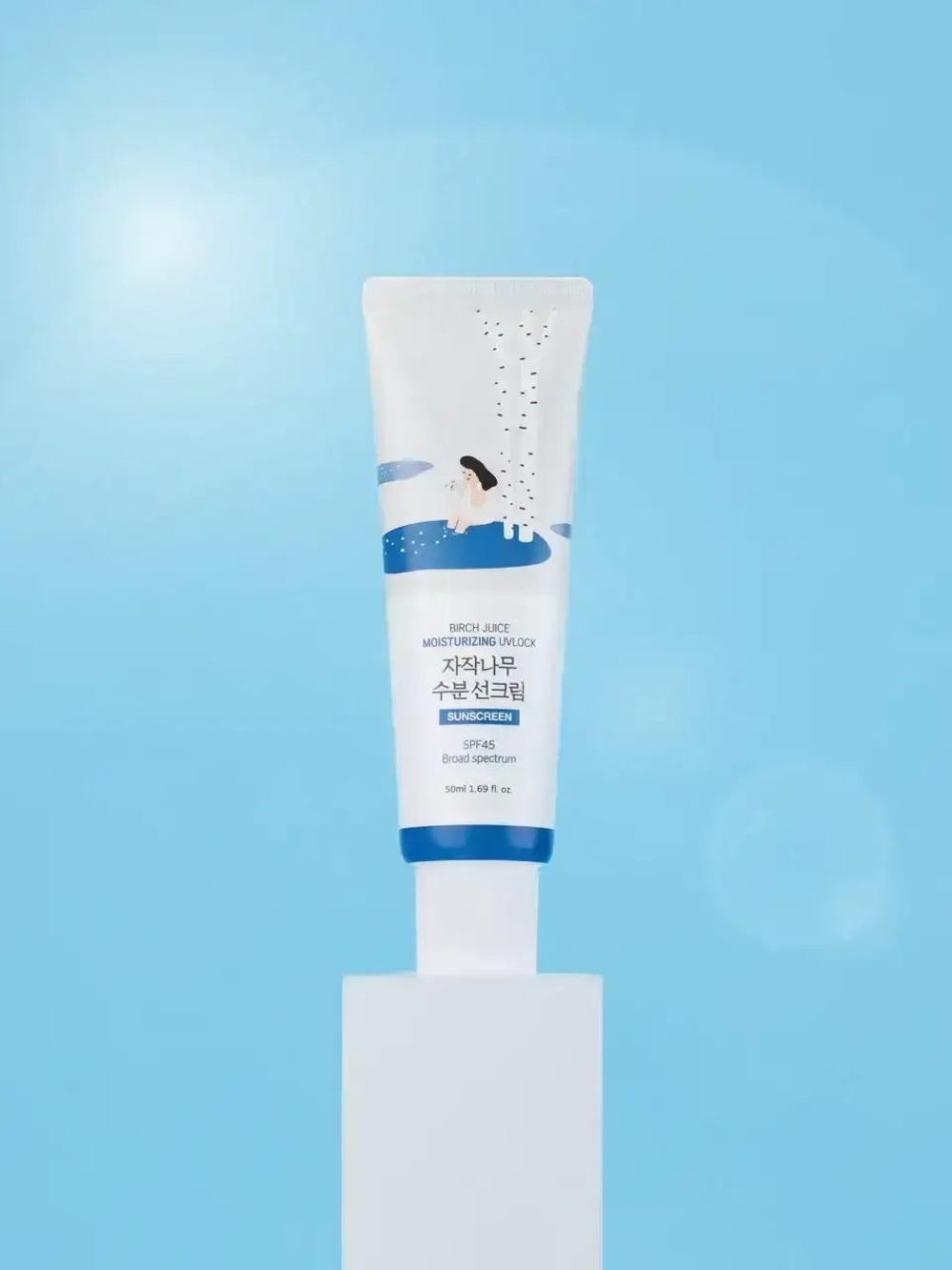 Moisturizing UV Lock Sunscreen SPF45 - White/Blue